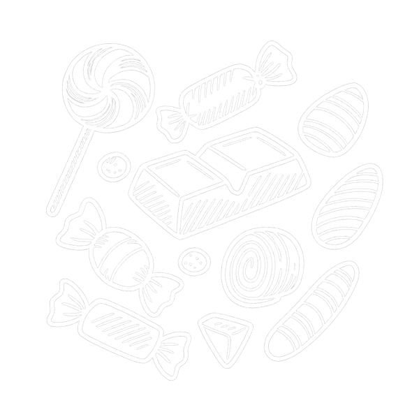 Swedish candy and snacks illustration