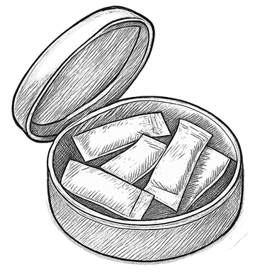 Nicotine pouch illustration
