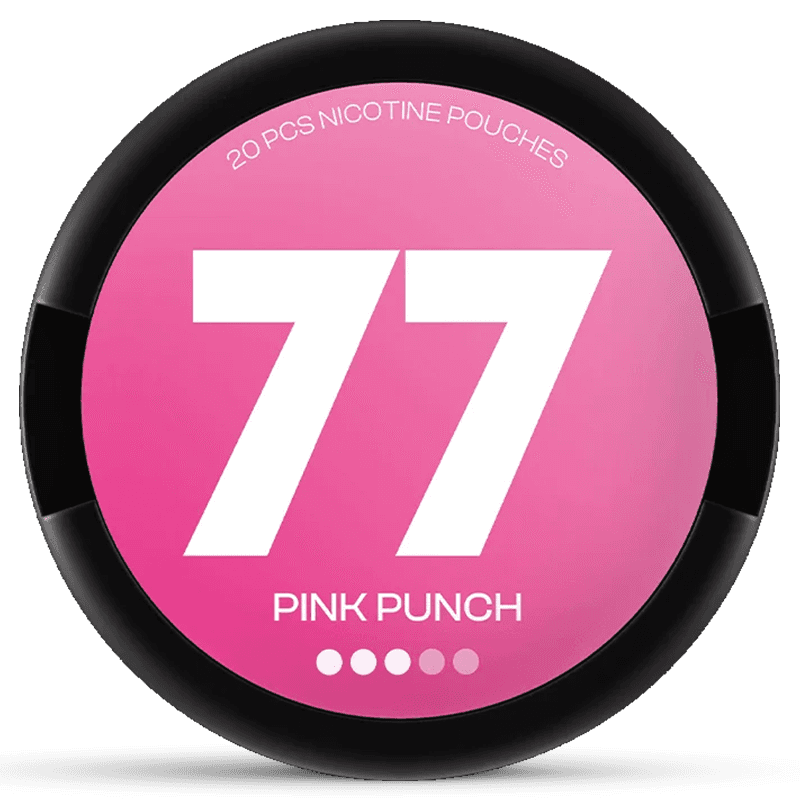 77 pink punch nicotine pouch can