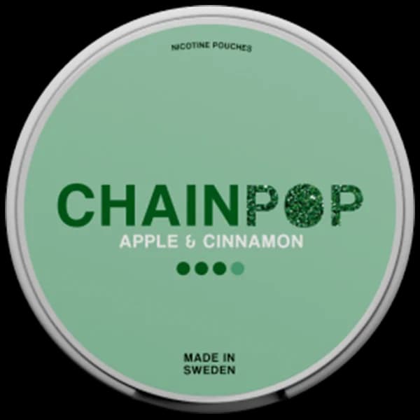 Chainpop Apple & Cinnamon 9mg nicotine pouch can