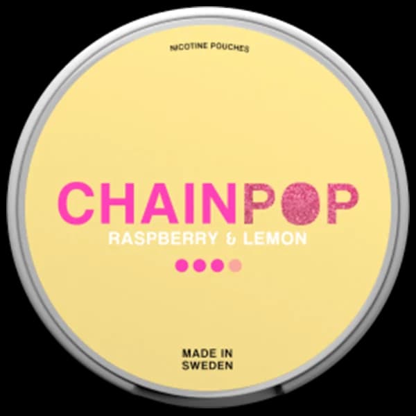 Chainpop Chainpop Raspberry & Lemon 5mg nicotine pouch can
