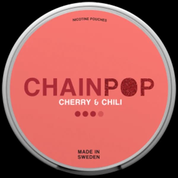 Chainpop Cherry & Chili 9mg nicotine pouch can