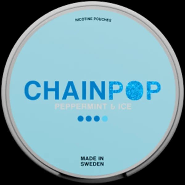 Chainpop Peppermint & Ice 9.7mg nicotine pouch can