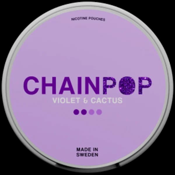 Chainpop Violet & Cactus 5mg nicotine pouch can