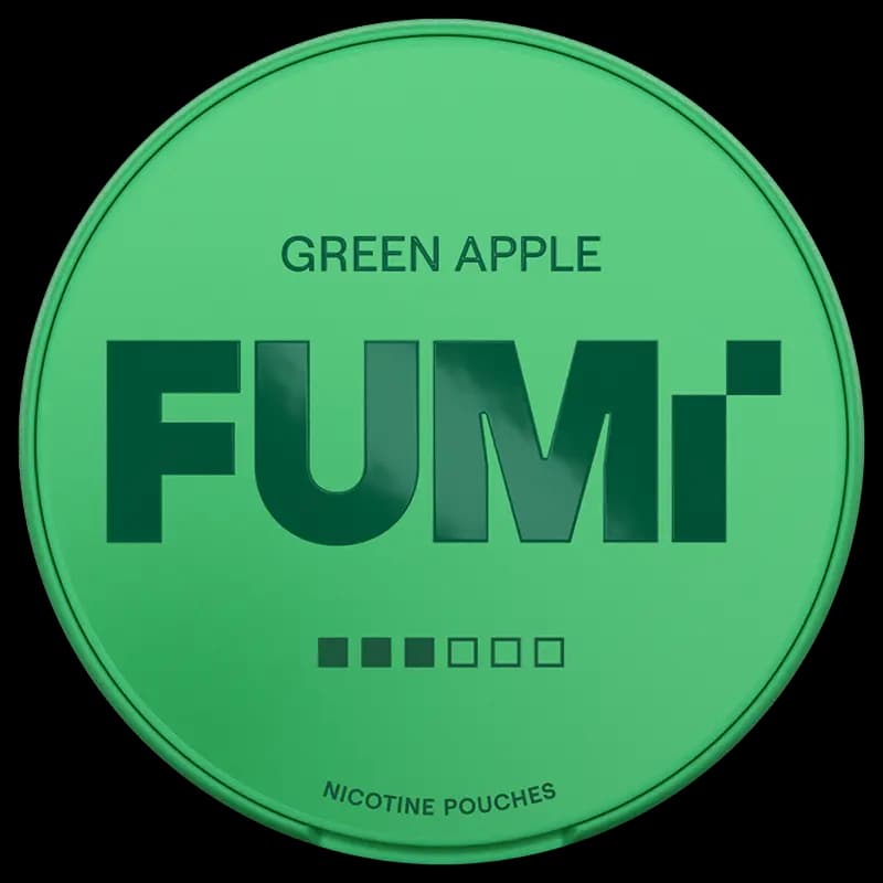 Fumi green apple 8mg nicotine pouch can