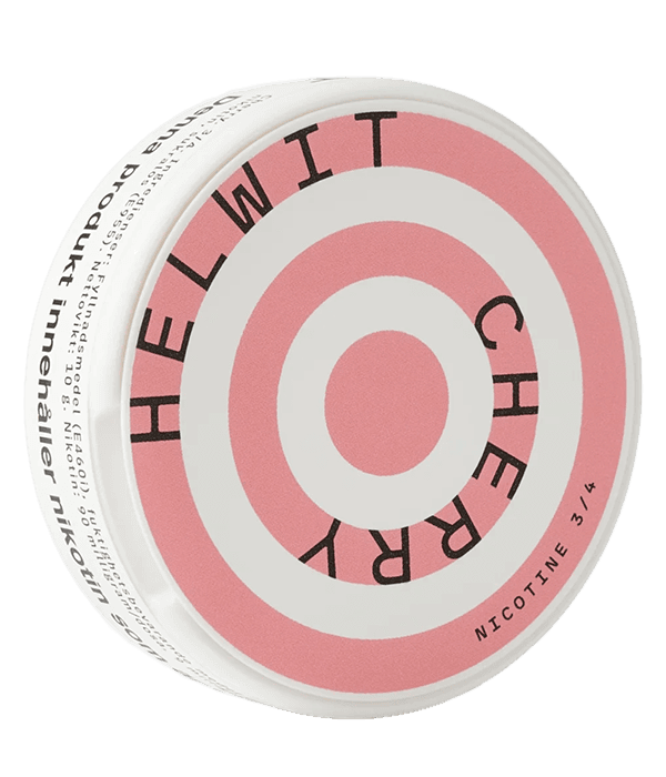 Helwit Cherry 4.5mg nicotine pouch can
