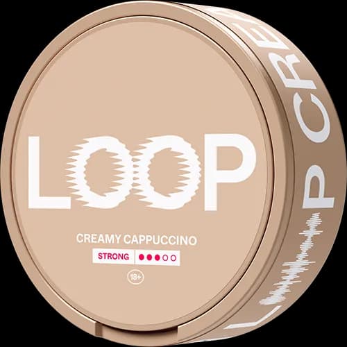Loop Creamy Cappucino Strong Nicotine Pouch Can