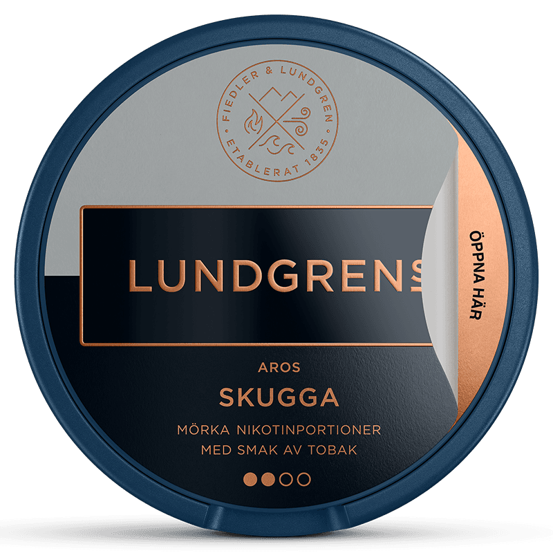 Lundgrens skugga nicotine pouch can