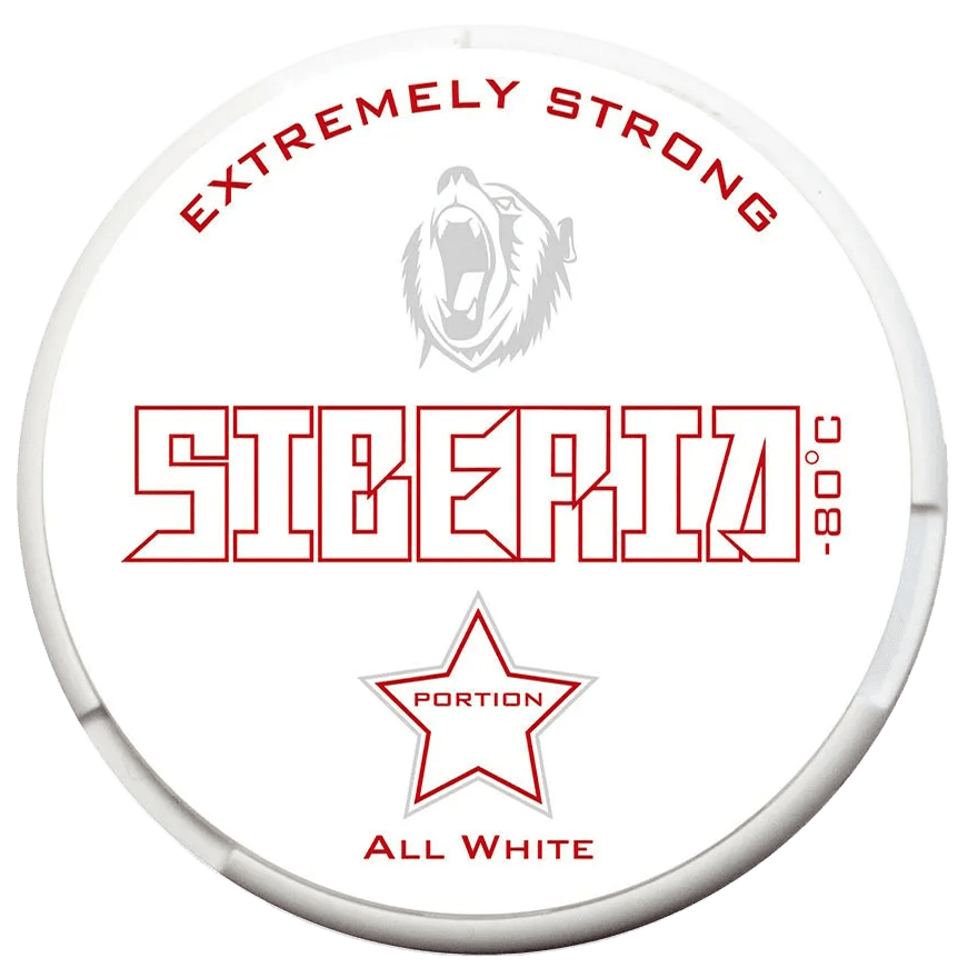 Siberia Extremely Strong All White Nicotine Pouch Can