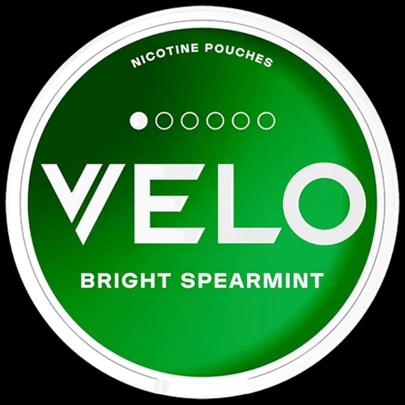 velo bright spearmint mini nicotine pouch can 4mg