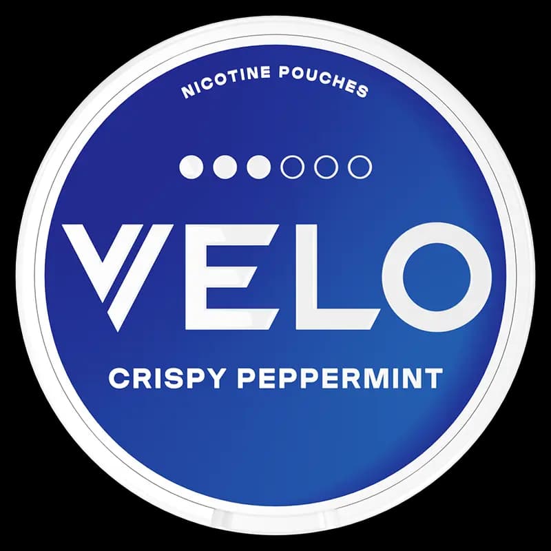 VELO Crispy Peppermint 10mg nicotine pouch can