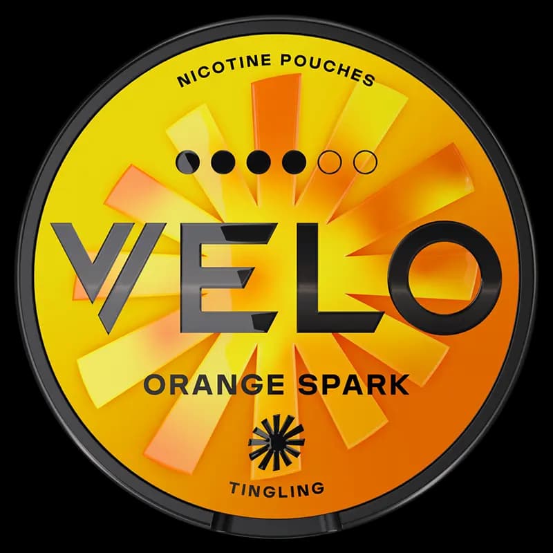 VELO Orange Spark 10.9mg nicotine pouch can