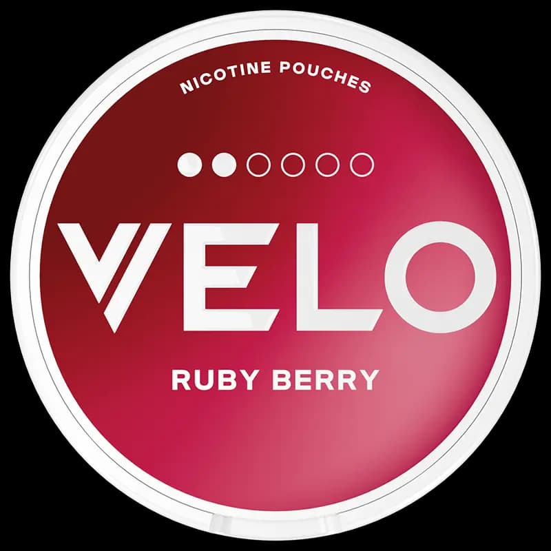 VELO Ruby Berry 6mg nicotine pouch can
