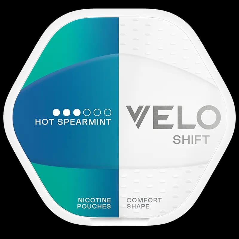 VELO Shift Hot Spearmint 8mg nicotine pouch can