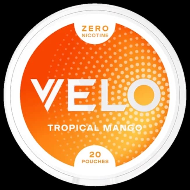 Velo Tropical Mango Zero nicotin-free pouch can