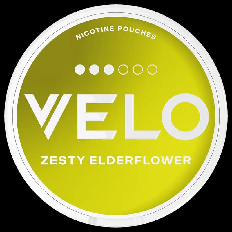 VELO Zesty Elderflower 10mg nicotine pouch can