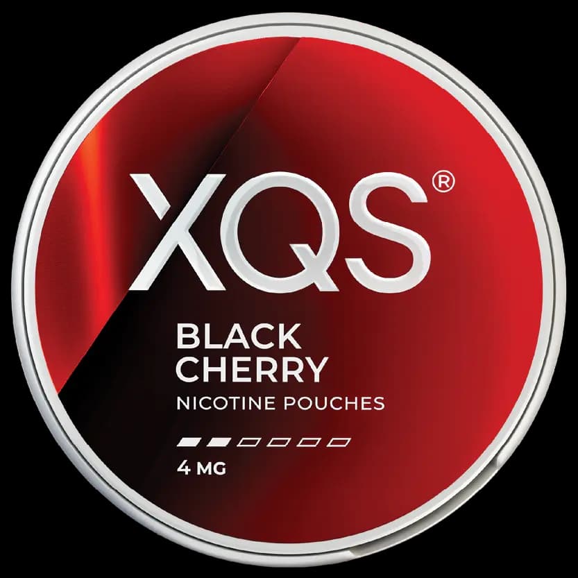 XQS Black Cherry 4mg nicotine pouch can