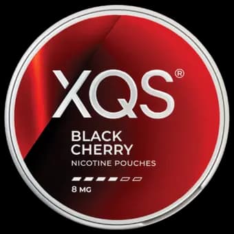 XQS Black Cherry 8mg nicotine pouch can