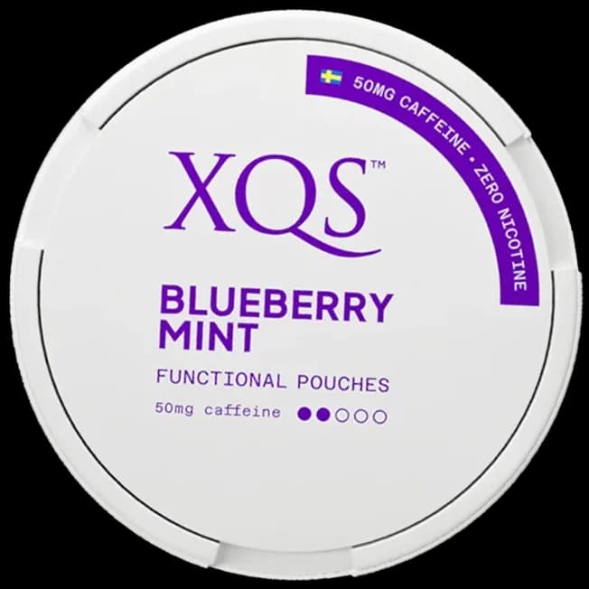 XQS Blueberry Mint Caffeine pouch can
