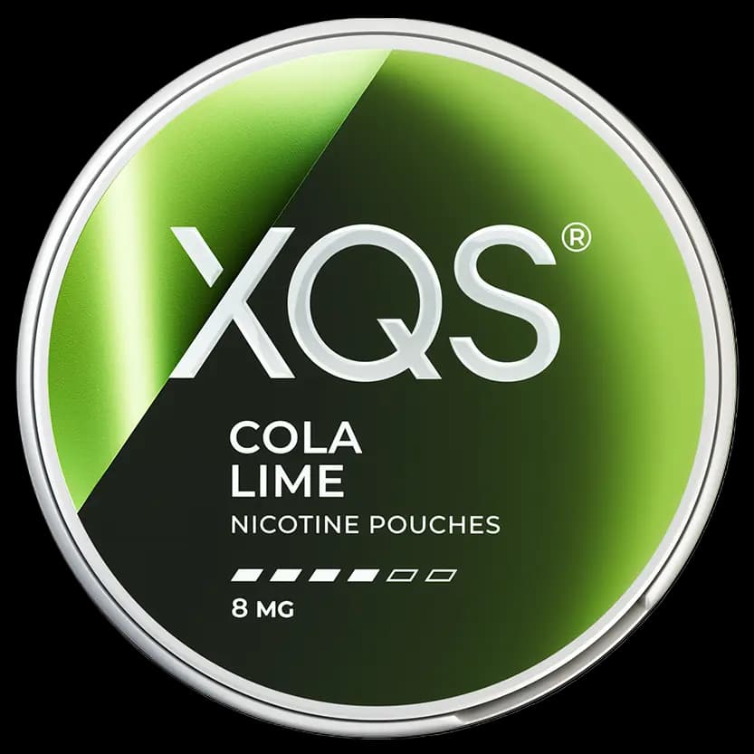 XQS Cola Lime 8mg nicotine pouch can