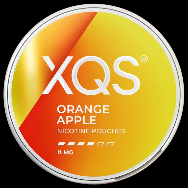 XQS Orange Apple 8mg nicotine pouch can