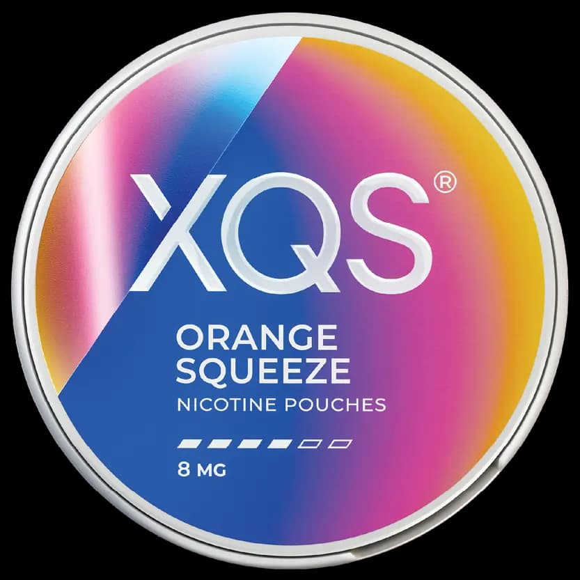 XQS Orange Squeeze 8mg nicotine pouch can