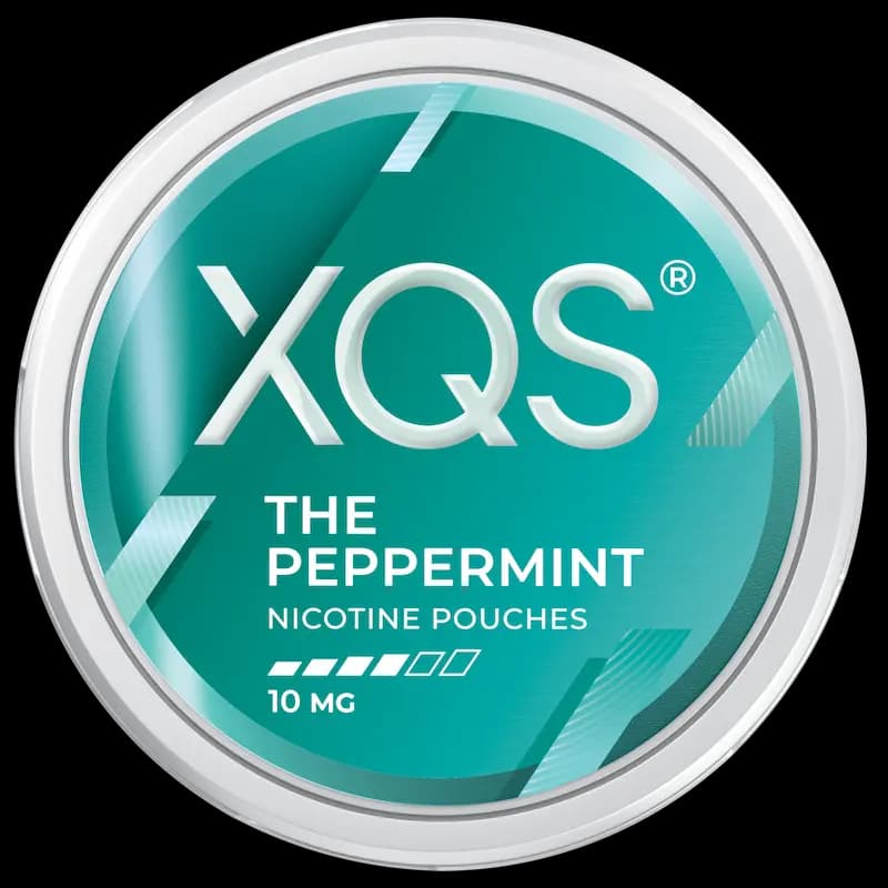 XQS The Peppermint 10mg nicotine pouch can